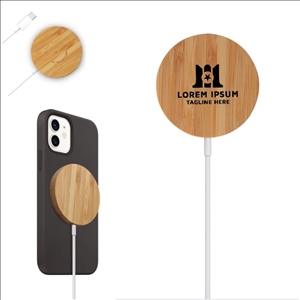 Eco-Friendly Wooden Magnetic 15W Wireless Charging Pad